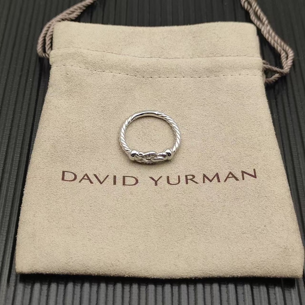 David Yurman Cable Collectibles Knot Sterling Silver Ring SZ8